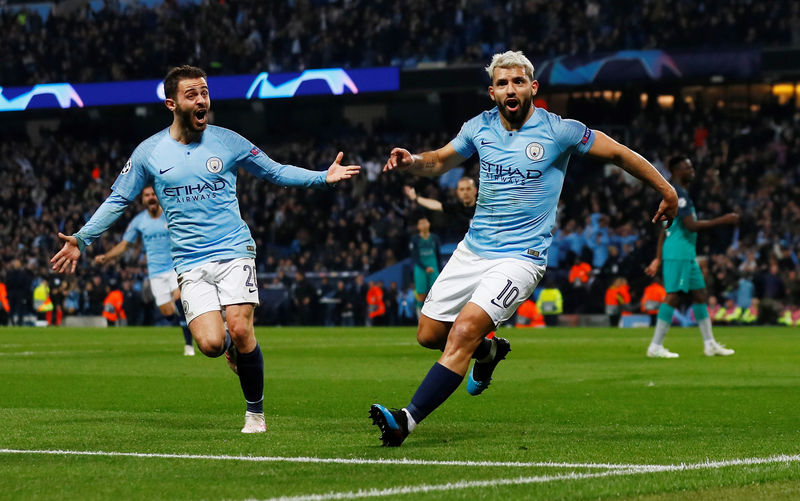 © Reuters. Champions League Quarter Final Second Leg - Manchester City v Tottenham Hotspur