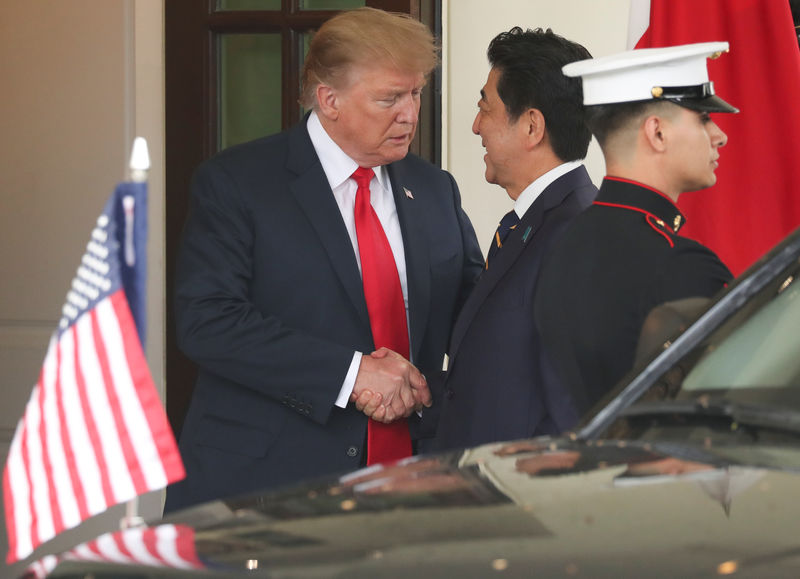 © Reuters. ترامب: أمريكا واليابان لديهما فرصة لإبرام اتفاق تجاري طويل الأجل
