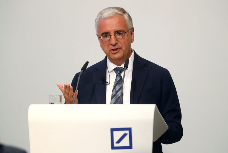© Reuters. Deutsche Bank's annual meeting in Frankfurt