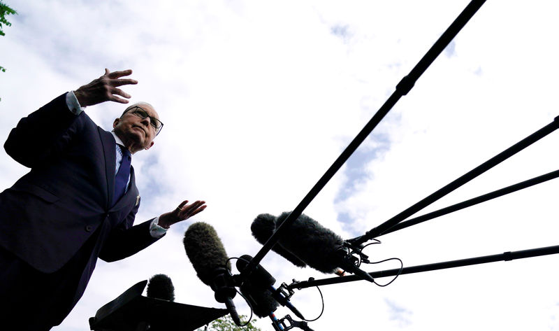 © Reuters. Larry Kudlow speaks at the White House in Washington