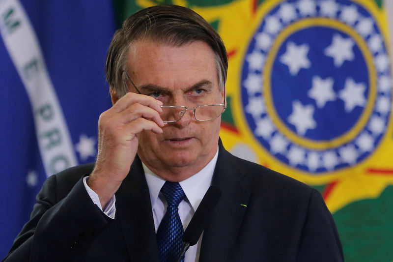 © Reuters. Presidente Jair Bolsonaro em Brasília