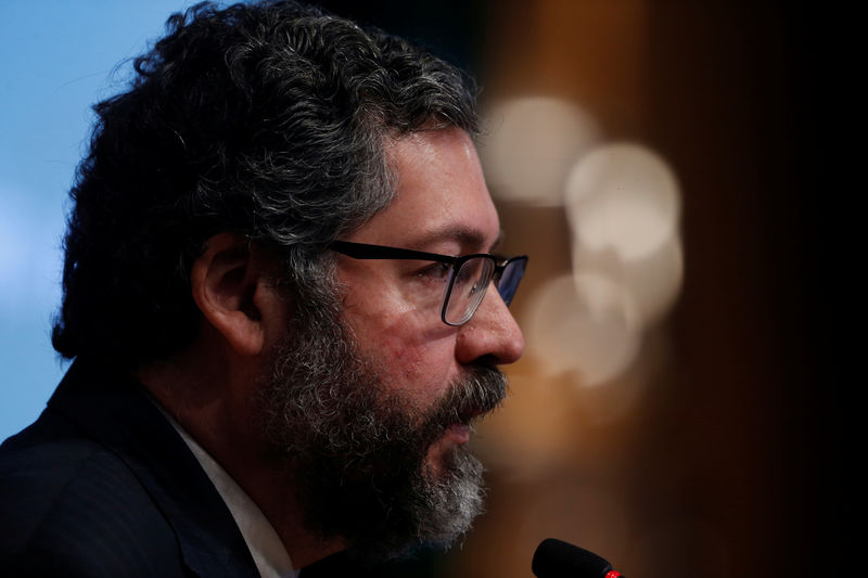 © Reuters. Ministro das Relações Exteriores, Ernesto Araújo