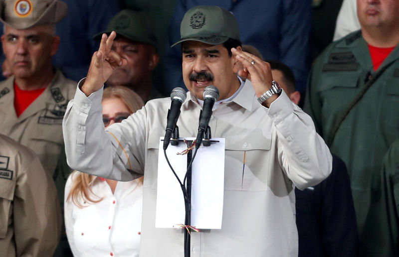 © Reuters. Presidente da Venezuela, Nicolás Maduro, discursa em cerimônia em Caracas