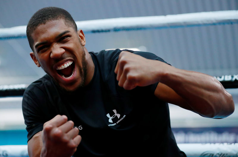 © Reuters. Anthony Joshua Media Day