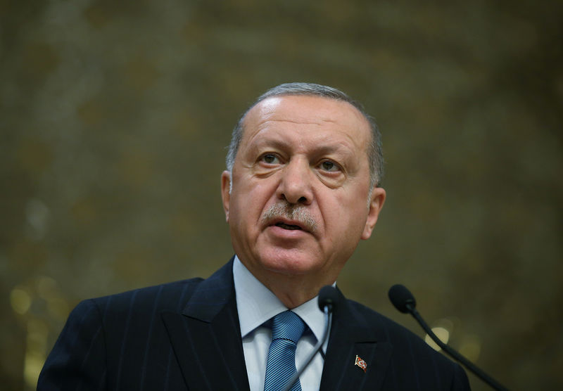 © Reuters. Presidente da Turquia, Tayyip Erdogan, em Ancara