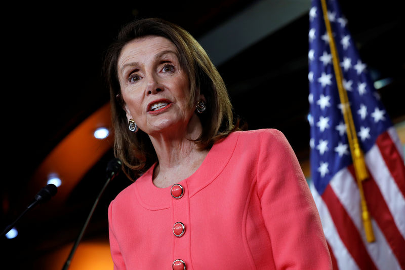 © Reuters. Presidente da Câmara dos Deputados dos EUA, Nancy Pelosi, durante entrevista coletiva em Washington