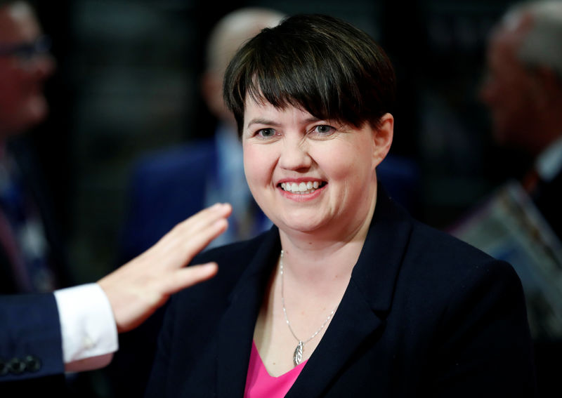 © Reuters. Ruth Davidson's Scottish Conservatives meet for conference in Aberdeen