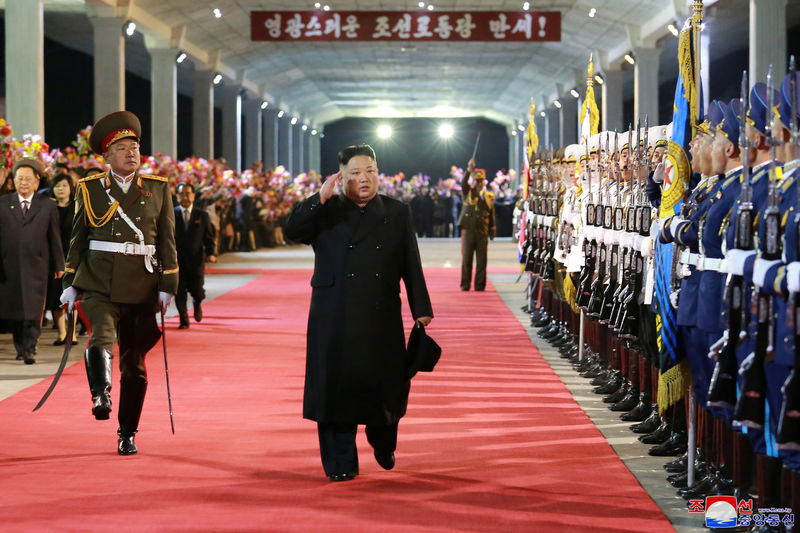 © Reuters. Imagen de archivo del líder de Corea del Norte, Kim Jong Un, tras una visita a Rusia. Fotografía divulgada el 27 de abril por la agencia de noticias oficial KCNA. ATENCIÓN EDITORES: ESTA IMAGEN FUE PROVISTA POR UNA TERCERA PARTE.