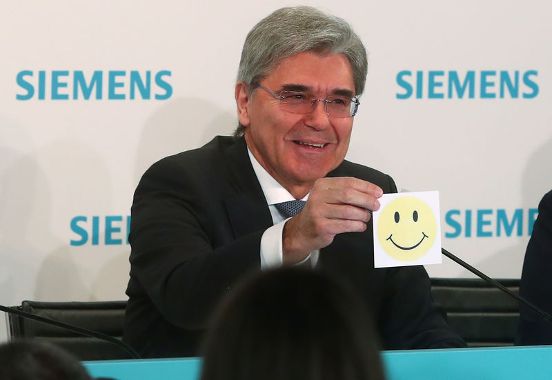 © Reuters. Siemens annual shareholders meeting in Munich