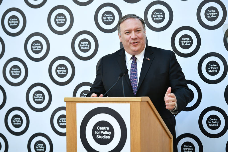 © Reuters. Secretário de Estado dos EUA, Mike Pompeo