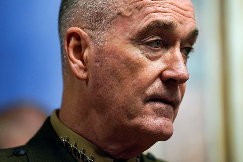 © Reuters. Diretor da Junta de Chefes de Estado dos EUA, General Joseph Dunford, no Parlamento norte-americano