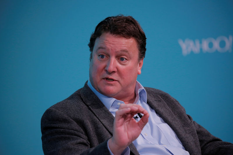 © Reuters. FILE PHOTO: Greg Clark, CEO of Symantec, takes part in the Yahoo Finance All Markets Summit in New York