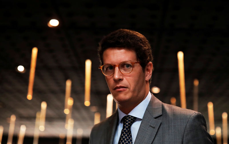 © Reuters. Ministro do Meio Ambiente, Ricardo Salles, após entrevista coletiva em São Paulo