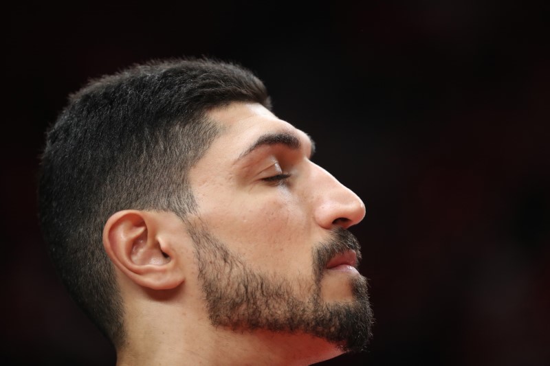 © Reuters. Jogador turco do Portland Trail Blazer Enes Kanter