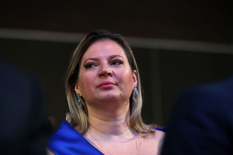 © Reuters. Líder do governo no Congresso, deputada Joice Hasselmann, durante encontro com empresários em Campos do Jordão