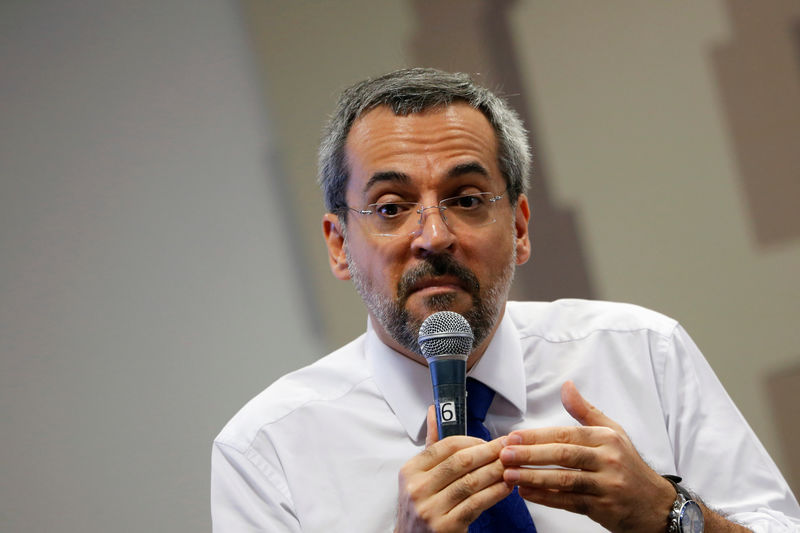 © Reuters. Ministro da Educação, Abraham Weintraub, durante audiência no Senado