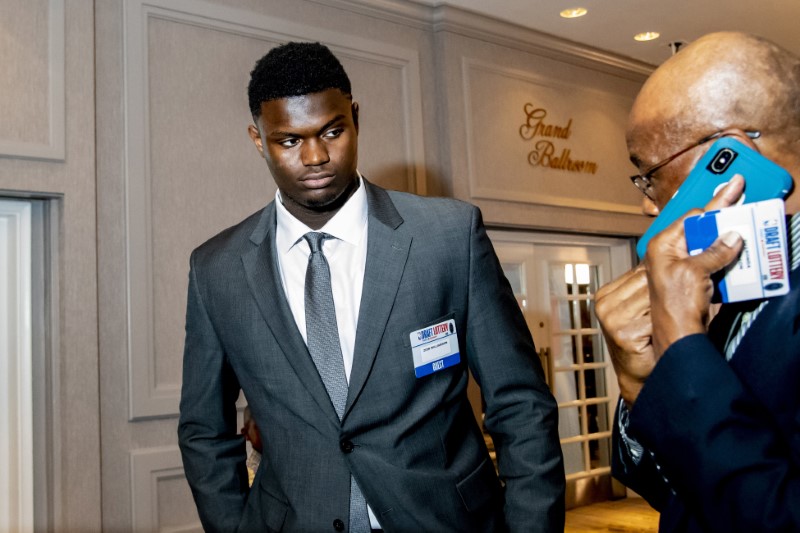 Business Pelicans win lottery, chance to draft Williamson By Reuters LYNXNPEF4E01F_L Atlanta,Atlanta Hawks,Boston Celtics,business,business news,Cleveland Cavaliers,De'Andre Hunter,Ja Morant,Miami Heat,Vanderbilt,Virginia,Zion Williamson Pelicans win lottery, chance to draft Williamson By Reuters