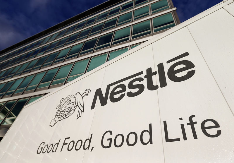 © Reuters. Логотип Nestle в городе Веве