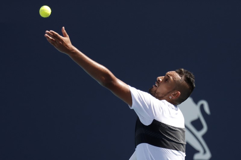 © Reuters. استبعاد كيريوس من بطولة ايطاليا المفتوحة مع وصول الثلاثة الكبار لدور الثمانية
