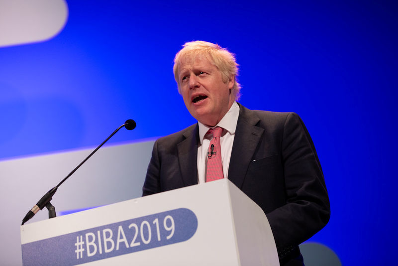 © Reuters. Boris Johnson at the 2019 British Insurance Brokers' Association (BIBA) conference in Manchester