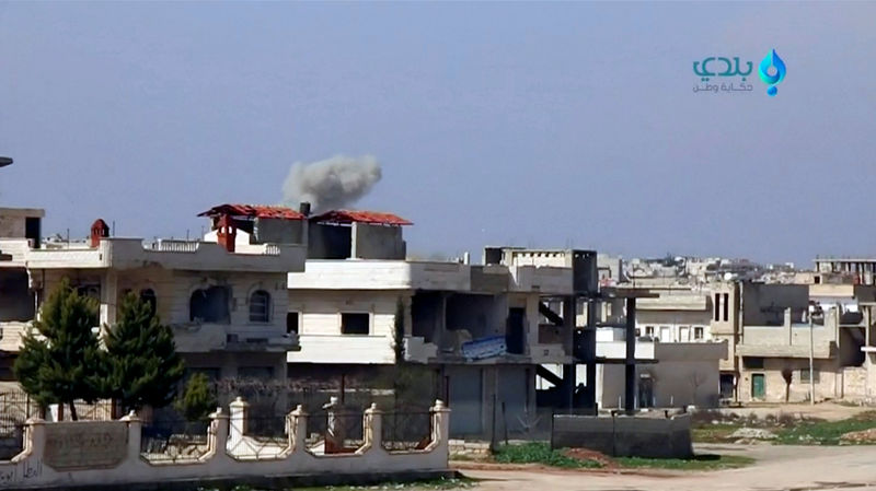 © Reuters. تركيا تقول قوات الحكومة السورية تنتهك وقف إطلاق النار في إدلب