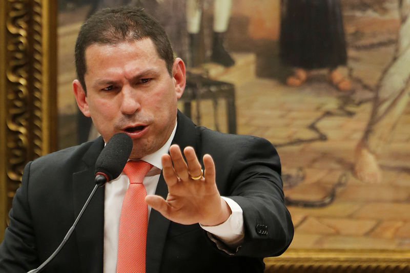 © Reuters. Deputado Marcelo Ramos durante sessão da comissão especial que analisa a reforma da Previdência