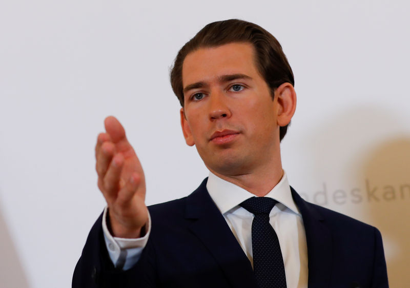 © Reuters. AUTRICHE: KURZ DEMANDE DES LÉGISLATIVES POUR SORTIR DE LA CRISE