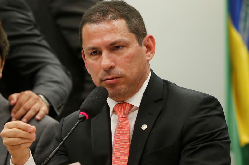 © Reuters. Presidente da comissão especial da reforma da Previdência, Marcelo Ramos, durante reunião do colegiado em Brasília