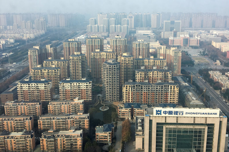 © Reuters. An overview shows apartment buildings in Xuchang