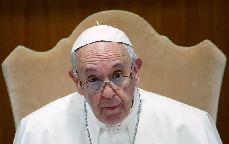 © Reuters. IMAGEN DE ARCHIVO: Papa Francisco encabeza apertura de Conferencia Episcopal en Ciudad del Vaticano