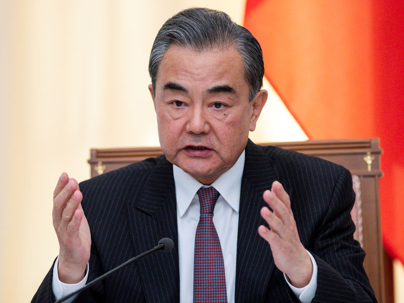 © Reuters. Chanceler da China, Wang Yi