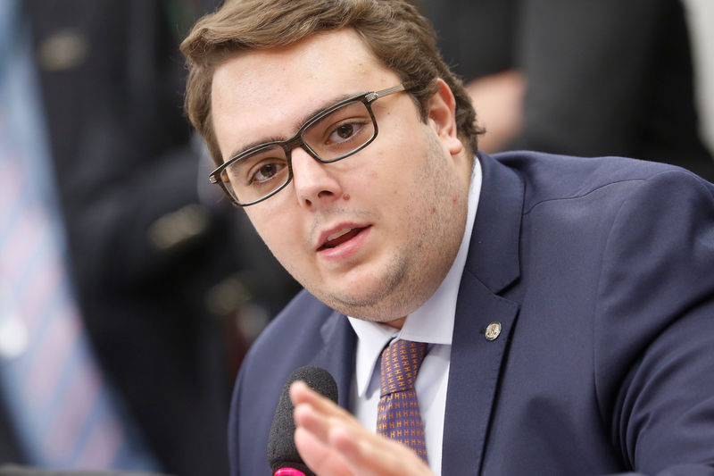 © Reuters. Presidente da CCJ da Câmara dos Deputados, Felipe Francischini, durante sessão do colegiado