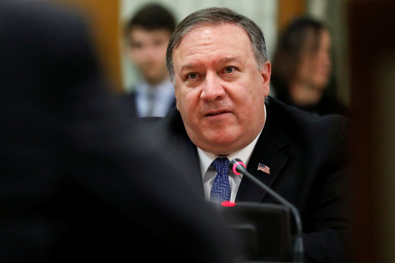 © Reuters. Secretário de Estado norte-americano, Mike Pompeo