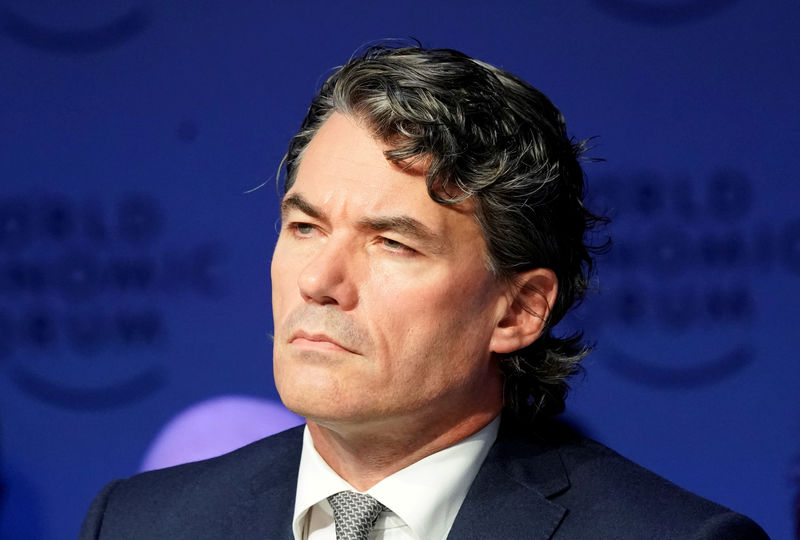 © Reuters. FILE PHOTO: Gavin Patterson, when Chief Executiv of BT Group, attends the World Economic Forum (WEF) annual meeting in Davos