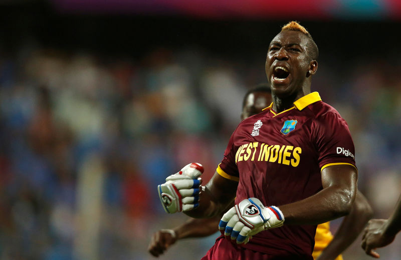 © Reuters. Cricket - West Indies v India - World Twenty20 cricket tournament semi-final