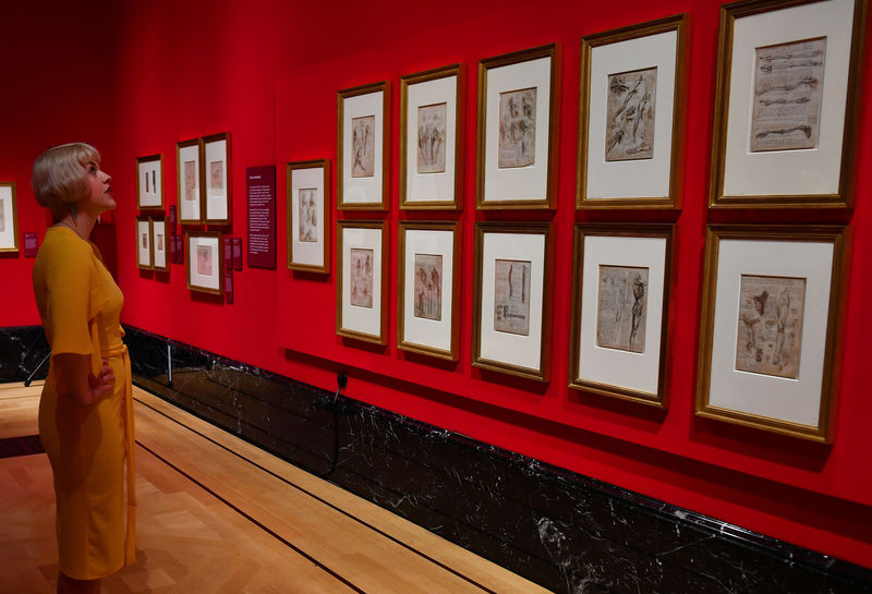 © Reuters. عرض رسومات لليوناردو دافنشي في قصر بكنجهام