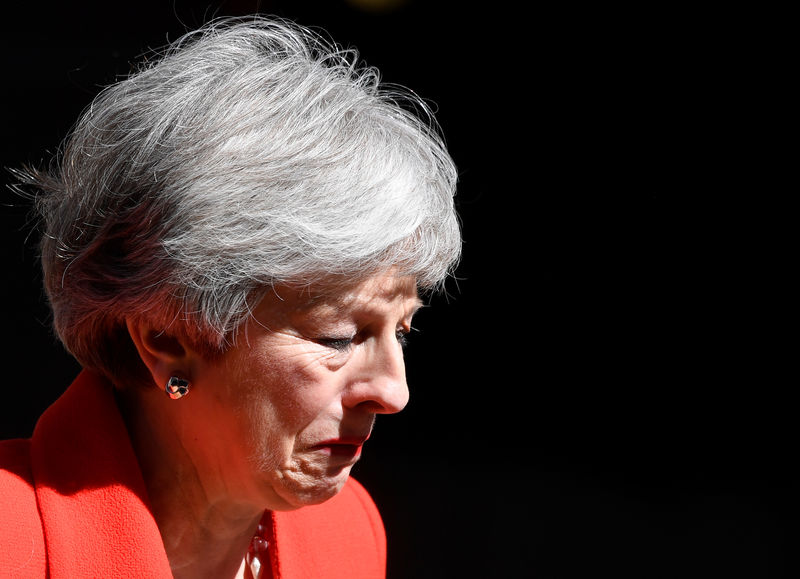 © Reuters. Premiê britânica, Theresa May, durante pronunciamento em Londres