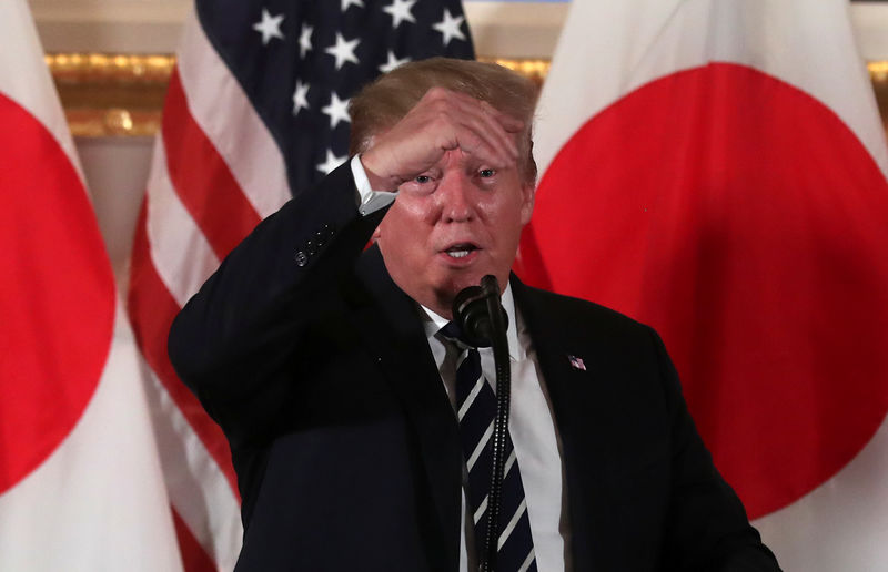 © Reuters. Foto del sbado del presidente de EEUU, Donald Trump, en un evento con empresarios en Tokio