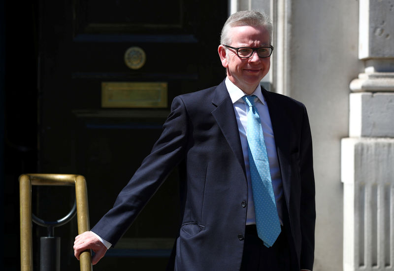 © Reuters. Britain's Secretary of State for Environment, Food and Rural Affairs Michael Gove is seen outside the Cabinet Office in London