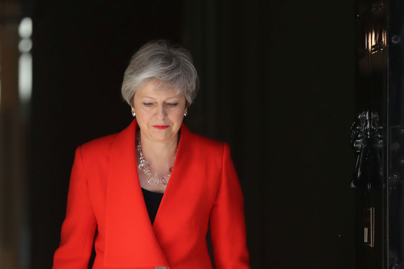 © Reuters. La Primera Ministra británica Theresa May llega para hacer una declaración en Londres