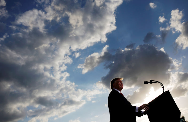 © Reuters. FILE PHOTO: U.S. President Donald Trump addresses a Trump 2020 re-election campaign rally in Montoursville, Pennsylvania