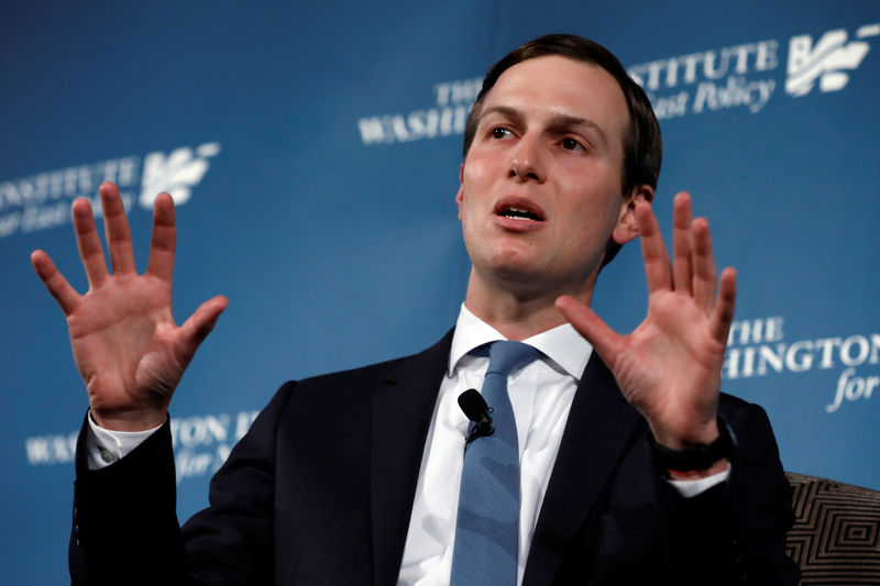 © Reuters. White House senior adviser Jared Kushner attends a discussion at WINEP dinner in Washington