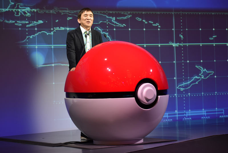 © Reuters. Tsunekazu Ishihara, presidente da Pokémon Company, em Tóquio