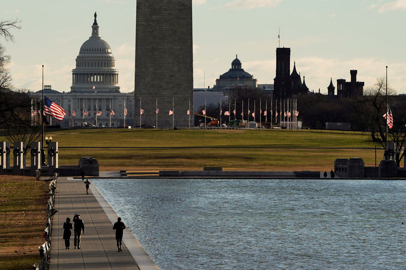 © Reuters. National Mall, em Washington, com a Casa Branca ao fundo