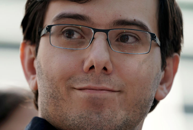 © Reuters. FILE PHOTO: Former drug company executive Martin Shkreli exits U.S. District Court after being convicted of securities fraud, in the Brooklyn borough of New York City