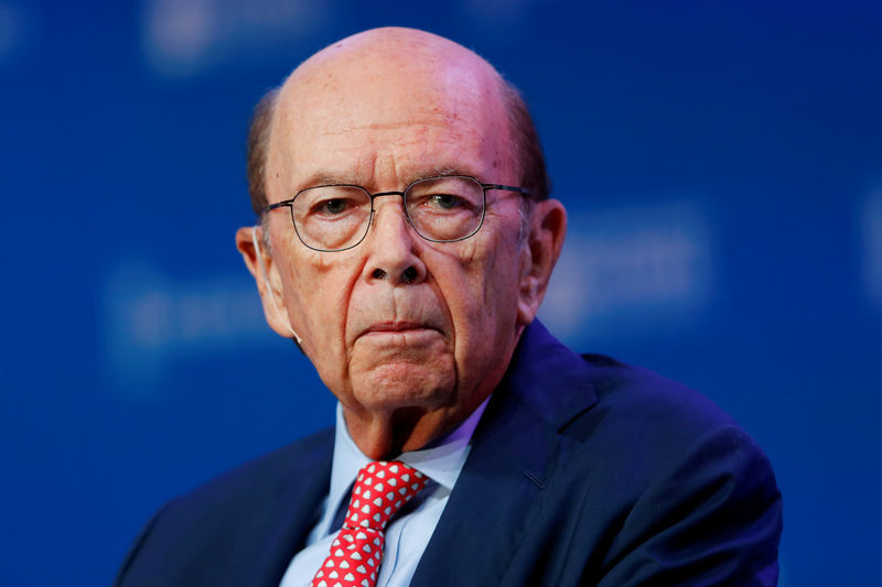 © Reuters. FILE PHOTO: U.S. Commerce Secretary Wilbur Ross speaks during the Milken Institute's 22nd annual Global Conference in Beverly Hills, California