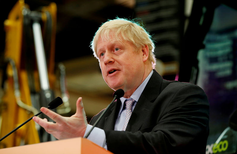 © Reuters. Boris Johnson discursa em Rocester, no Reino Unido