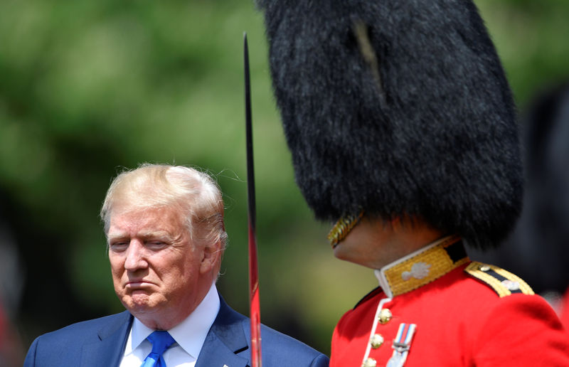 © Reuters. Presidente dos EUA, Donald Trump, durante visita de Estado ao Reino Unido