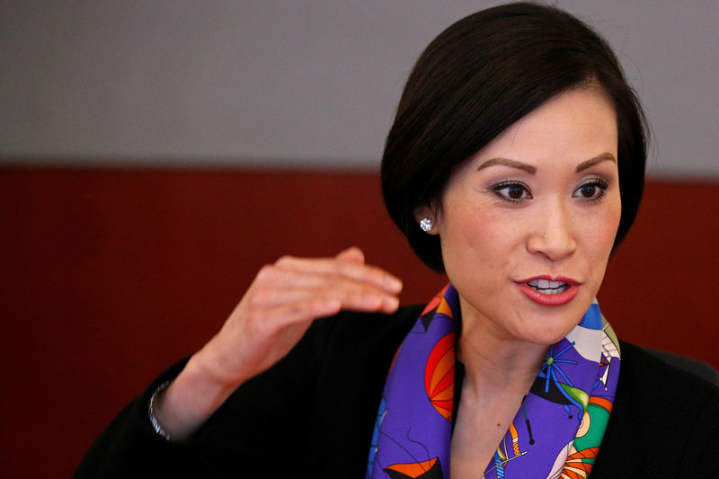 © Reuters. Ida Liu, Citi Private Bank's Global Market Manager for New York, speaks during the Reuters Global Wealth Management 2016 Summit in New York City