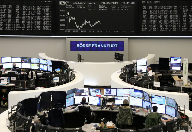 © Reuters. El gráfico del DAX alemán en la bolsa de Fráncfort